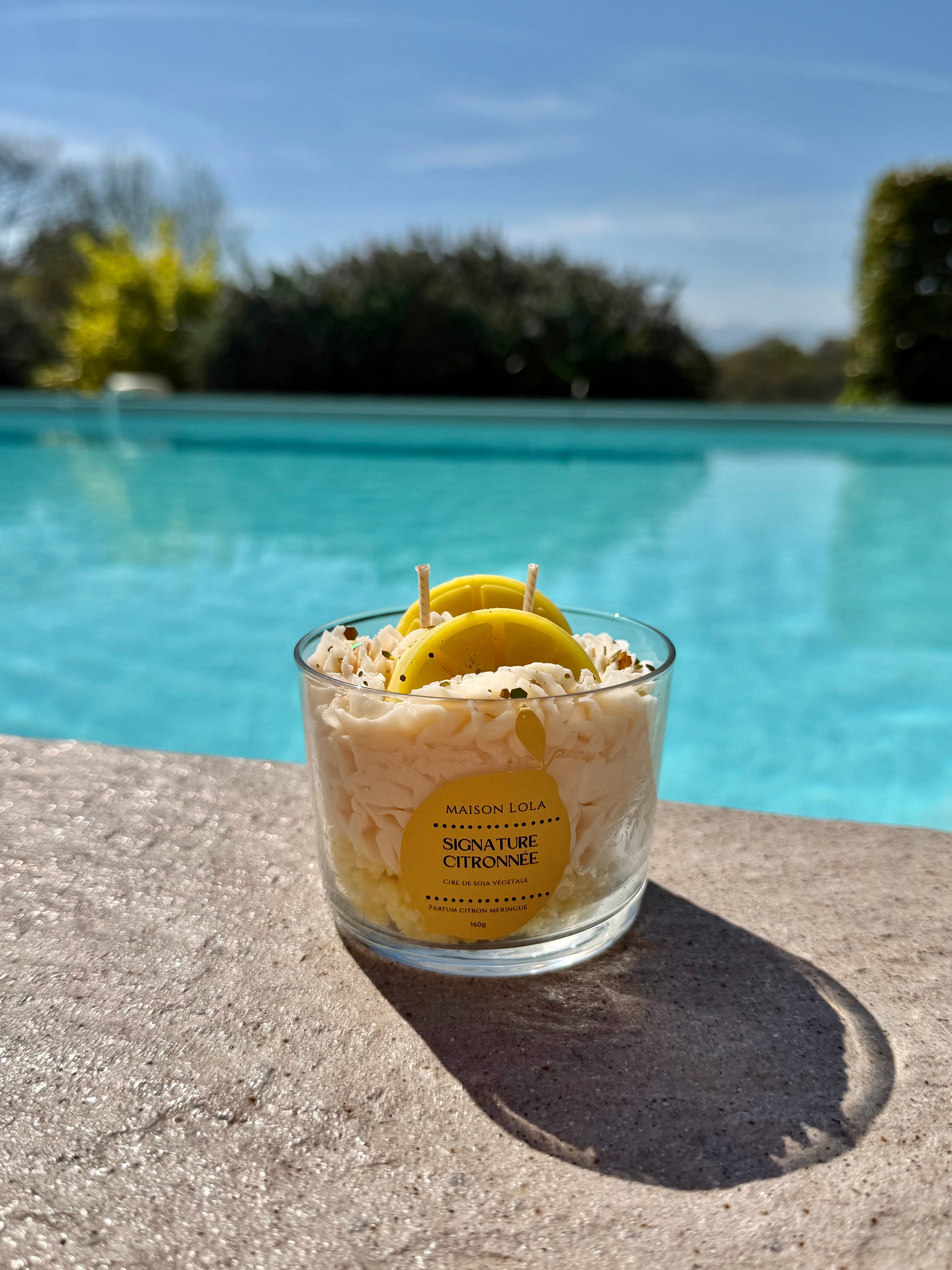 Bougie gourmande chantilly - Citron Meringuée
