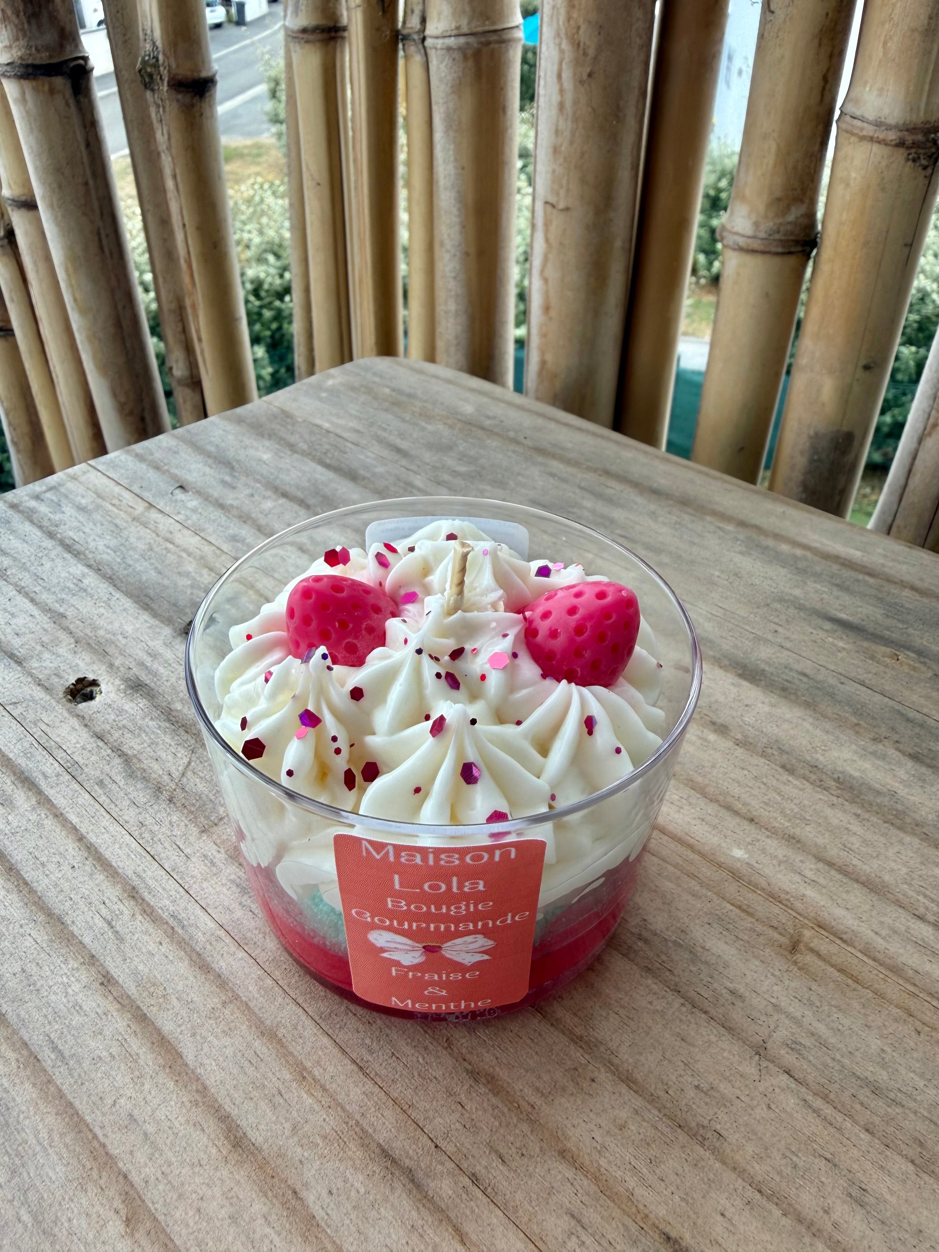Bougie Gourmande - Fraise & Menthe